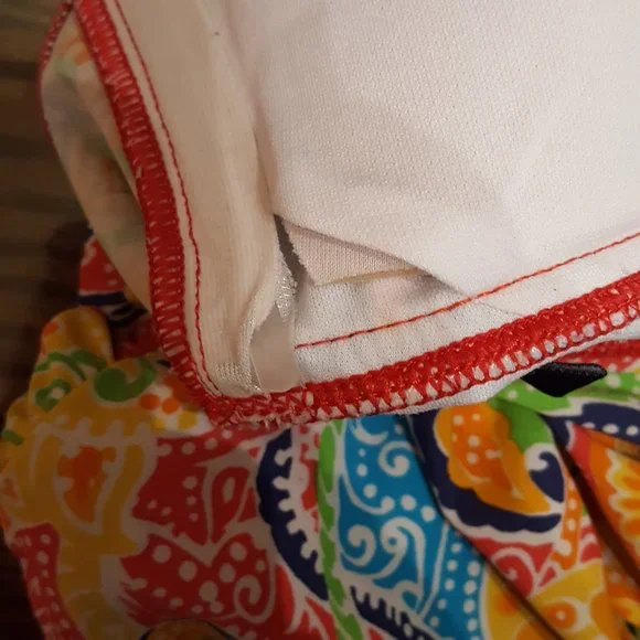 Chaps Halter Paisley Floral Tankini Top Swimsuit Size 6 - Picture 7 of 11